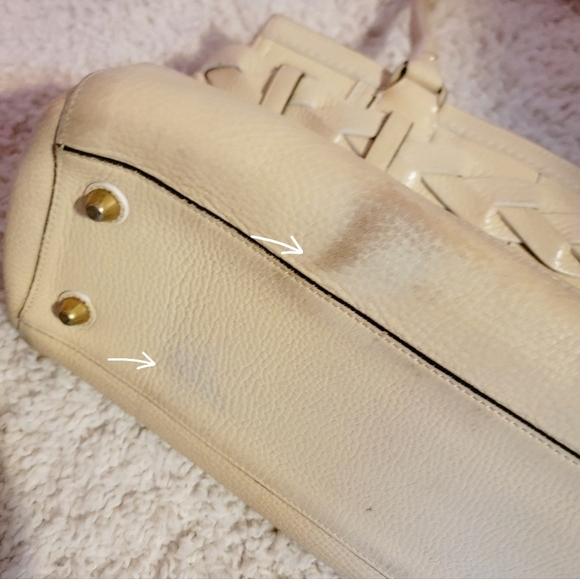 Coach bag Leather Beige Over the shoulder Medium zipper closure - Picture 8 of 9